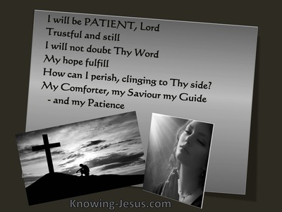 God, My Patience  (Study In God - All I Need-17)